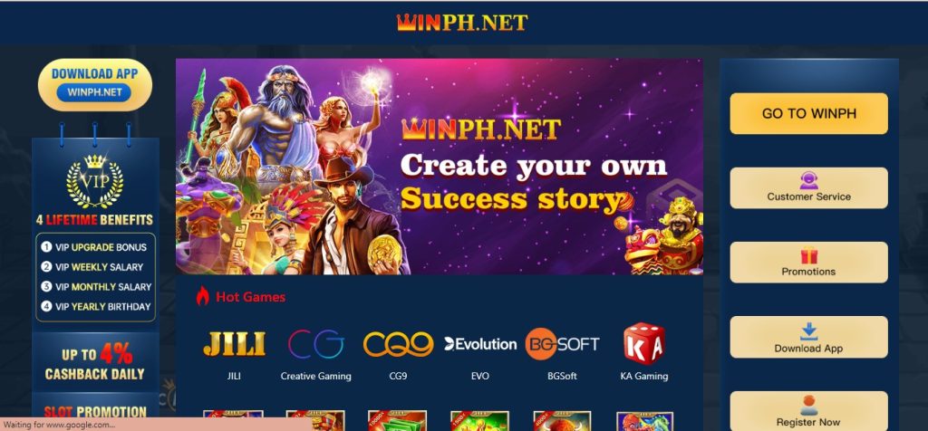 winph online casino homepage