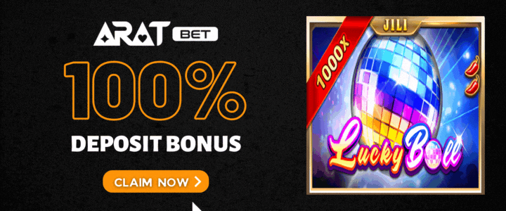 Aratbet 100% Deposit Bonus- lucky-ball