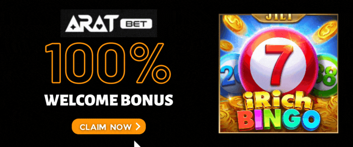Aratbet 100 Deposit Bonus - iRich Bingo Slot